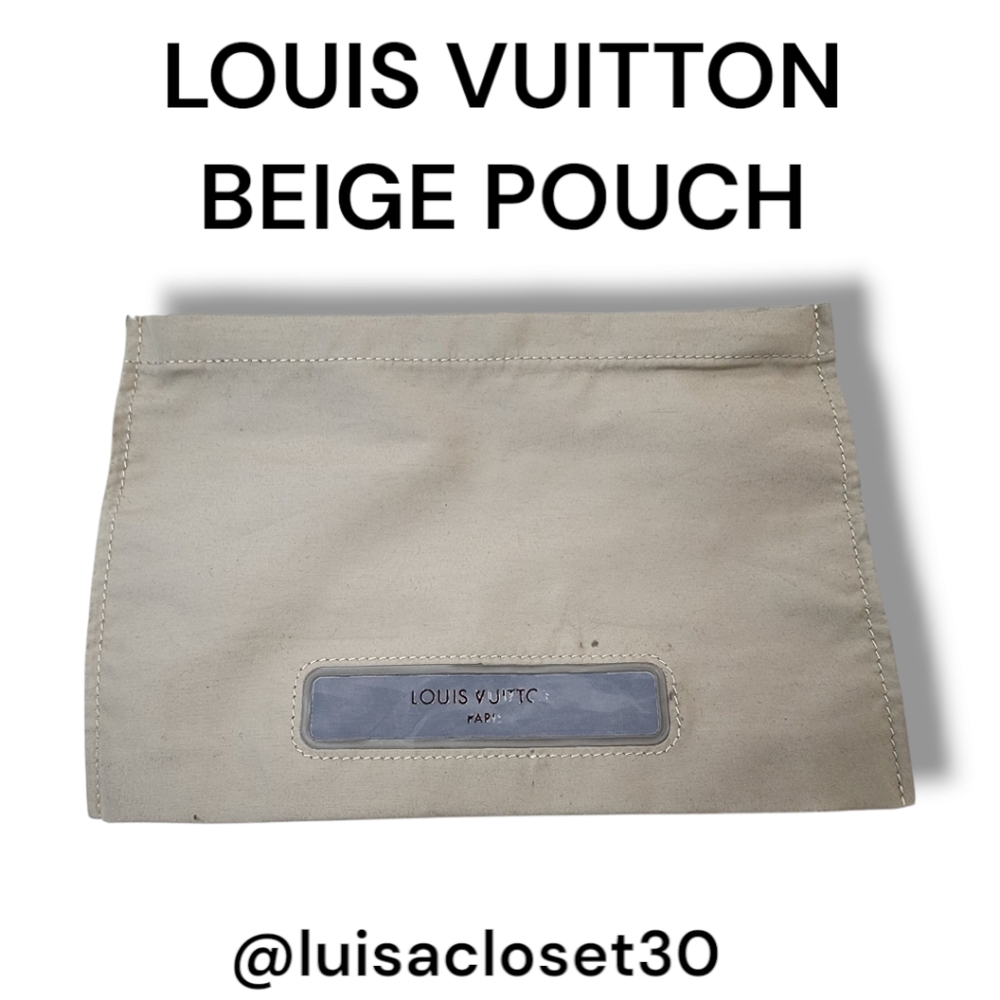 Louis Vuitton Beige Pouch